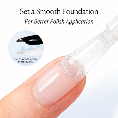 AZUREBEAUTY Base Coat Nail Polish - Clear Quick Dry Formula for Smooth Application | Lightweight Manicure Base