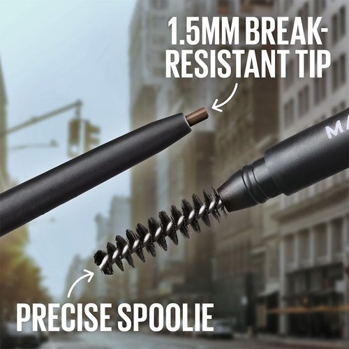 Maybelline Express Brow Ultra Slim Eyebrow Pencil - Precision Tip & Spoolie for Defined Brows, Blonde