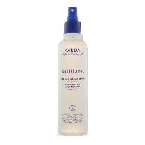Aveda Brilliant Medium Hold Hair Spray - Non-Aerosol, Anti-Humidity Formula | 8.5 Fl Oz | Jasmine & Rose Aroma