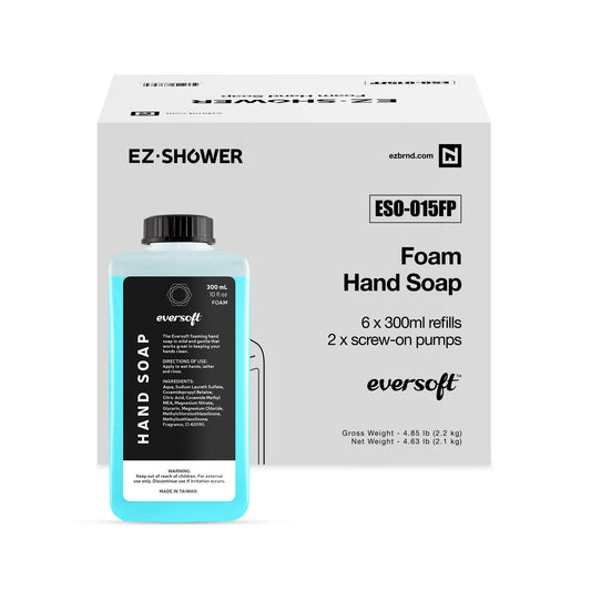 EZbrnd Eversoft Foaming Hand Soap Refill Cartridge, 300ml (10 oz) x 6 pk, Fresh Scent