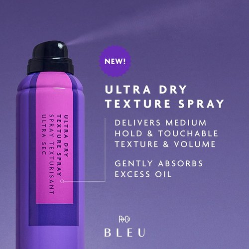 R+Co BLEU Ultra Dry Texture Spray - Lightweight Hold & Volume for Effortless Styles
