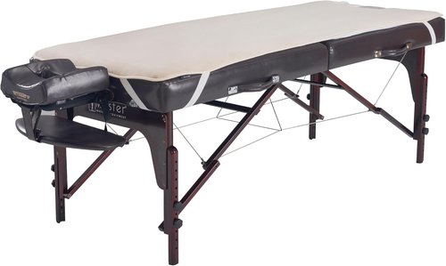 Master Massage Deluxe Fleece Massage Table Warmer - ETL Certified Heating Pad in Cream