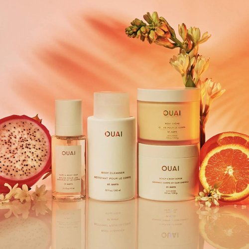 OUAI St. Barts Hair and Body Mist - Tropical Hair Perfume & Body Spray with Dragonfruit, Orange Blossom, Tuberose & Musk (3.3 Fl Oz)