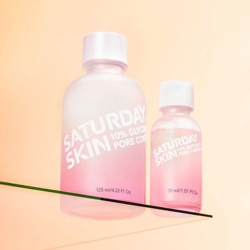 Saturday Skin Pore Clarifying Toner - Travel Size 10% Glycolic Acid & AHA Deep Cleansing Formula