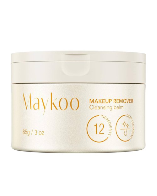 MAYKOO Makeup Remover Balm Hydrating Deep Cleansing Balm, Dissolves Heavy Waterproof Make Up, Gentle Oil Based cleanser for Face with Spatula, Makeup Removing for All Skin Types, 85 g/3 oz