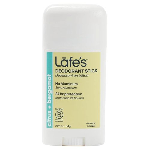 Lafe's Natural Deodorant - 2.25oz Aluminum-Free Stick for Men & Women | Paraben & Baking Soda Free, 24-Hour Citrus & Bergamot Protection