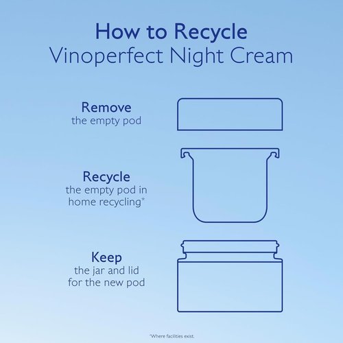 Caudalie Vinoperfect Night Cream | Dark Spot Brightening & Glycolic Formula - 50 mL Refillable