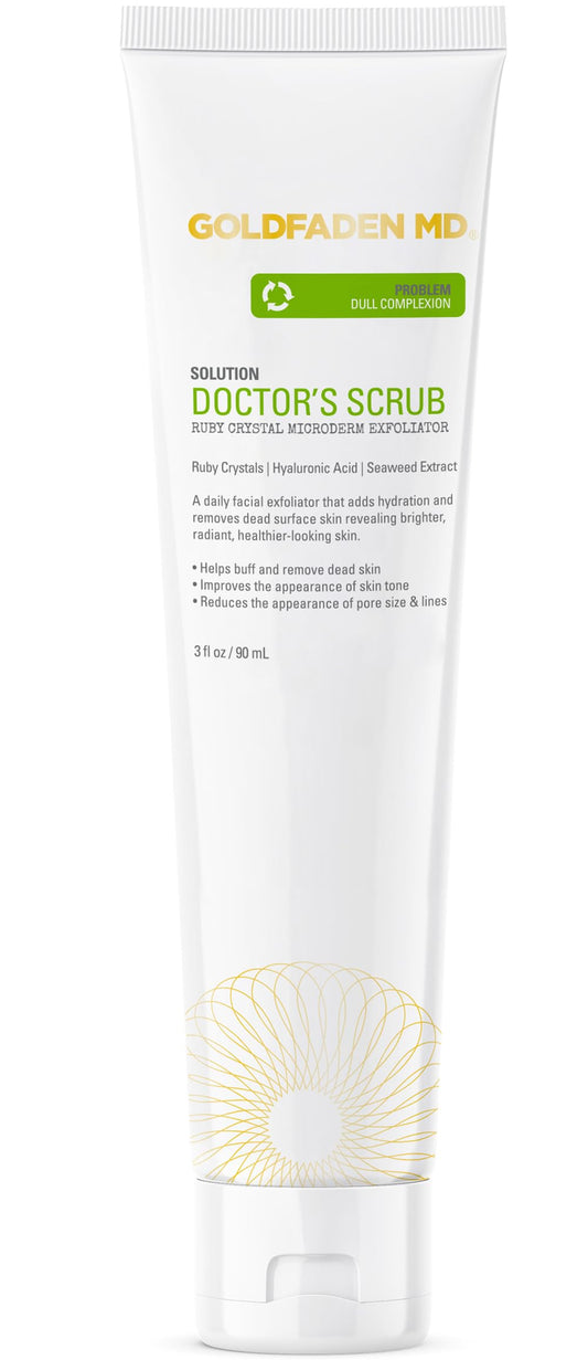 GOLDFADEN MD Doctors Scrub Microdermabrasion for Face, 3 Fl Oz Tube Facial Scrub