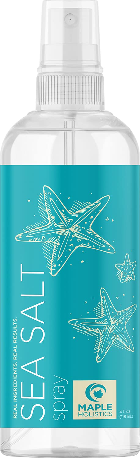 Volumizing Sea Salt Spray by [Brand Name] - Texturizing Beach Waves & Curl Activator | Nourishing Argan Oil & Sea Kelp Extract