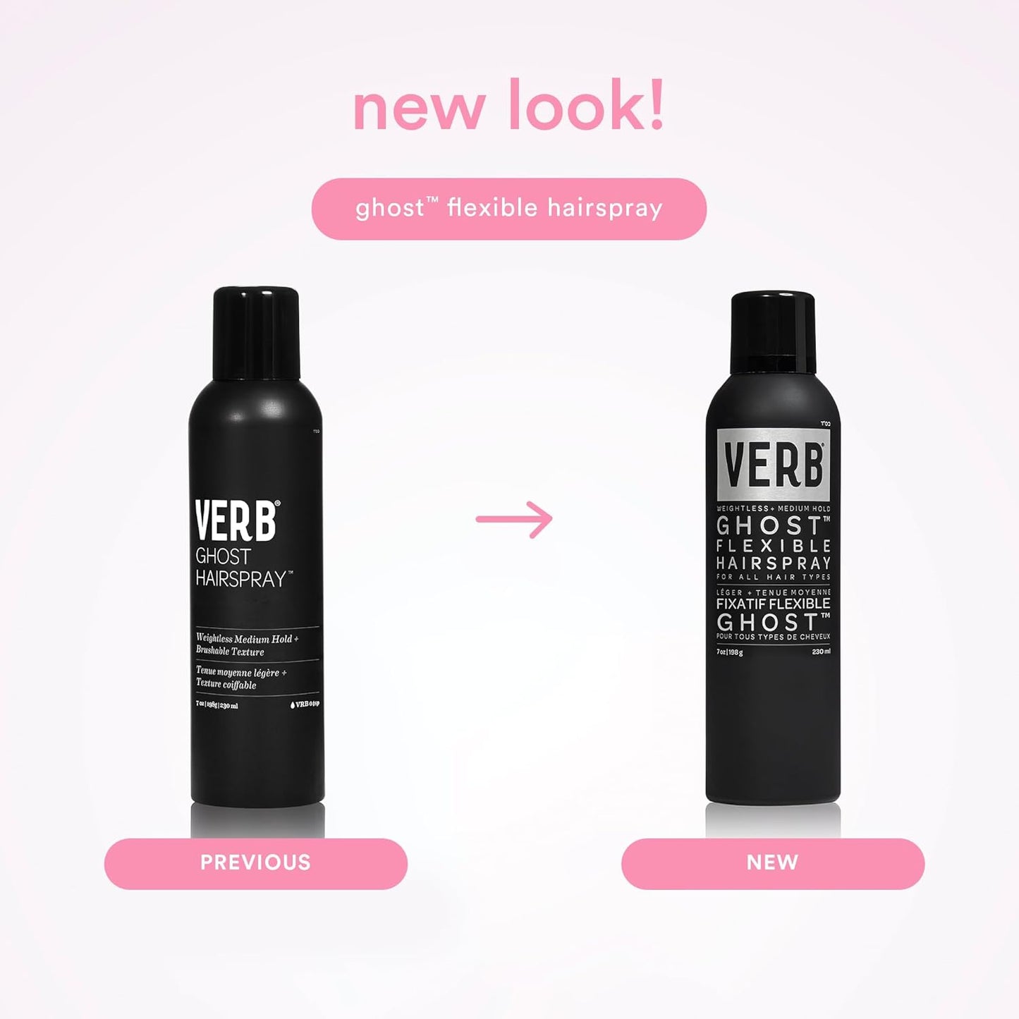 VERB Ghost Flexible Hairspray - Weightless Medium Hold - Infused with Moringa Oil - Anti-Frizz + Promotes Radiant Shine – for All Hair Types