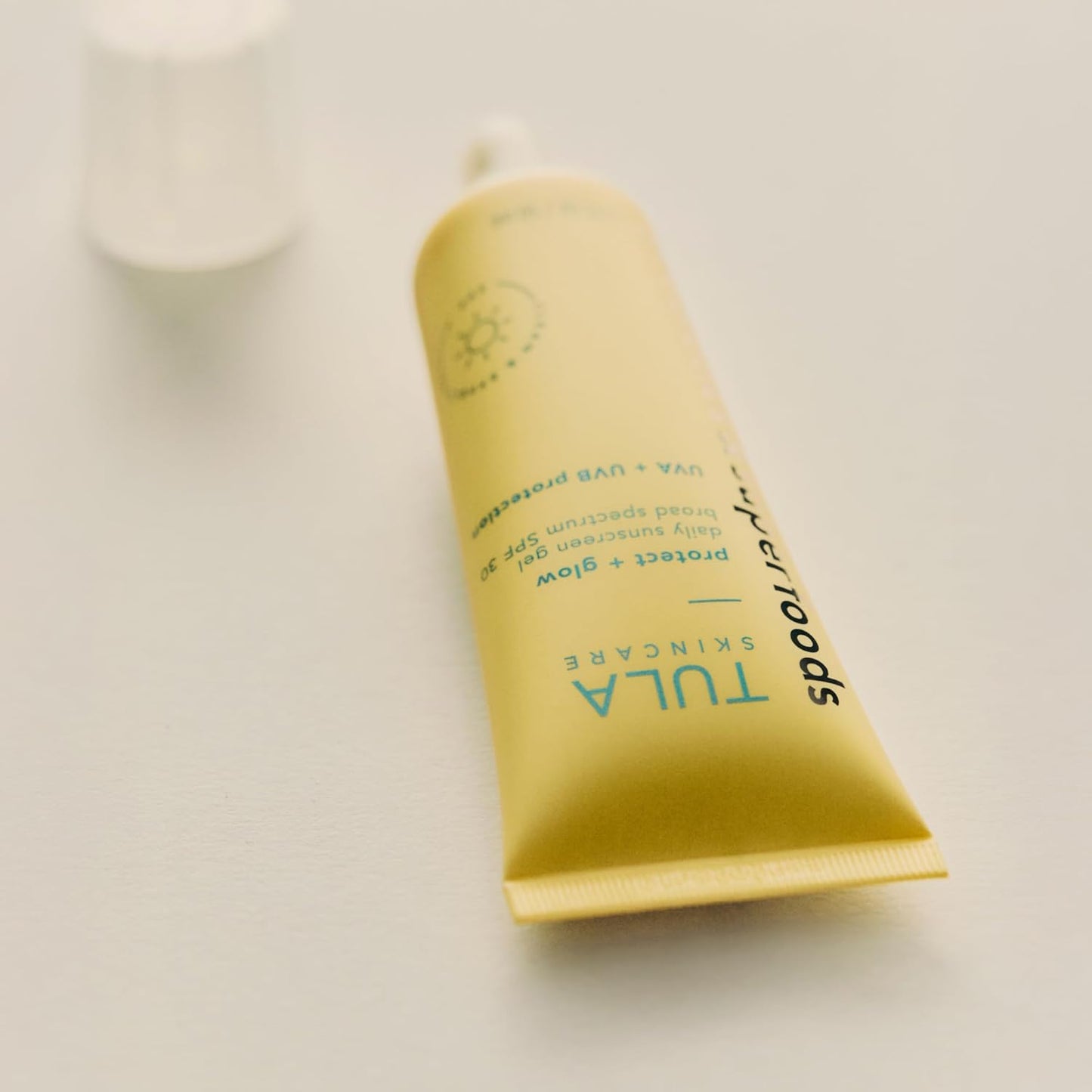 TULA Skincare Protect + Glow Daily Sunscreen SPF 30 - Brightening & Protective Formula, 1.7 FL OZ