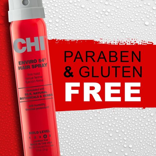 CHI Enviro 54 Hairspray - Firm Hold Lightweight Finish Spray | Sulfate & Paraben-Free, 2.6 Oz