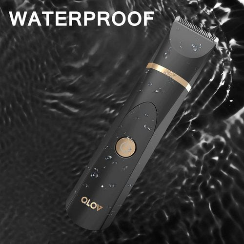 OLOV Electric Body Hair Trimmer - Versatile Wet/Dry Groomer for Men & Women - Waterproof, USB Rechargeable, Black