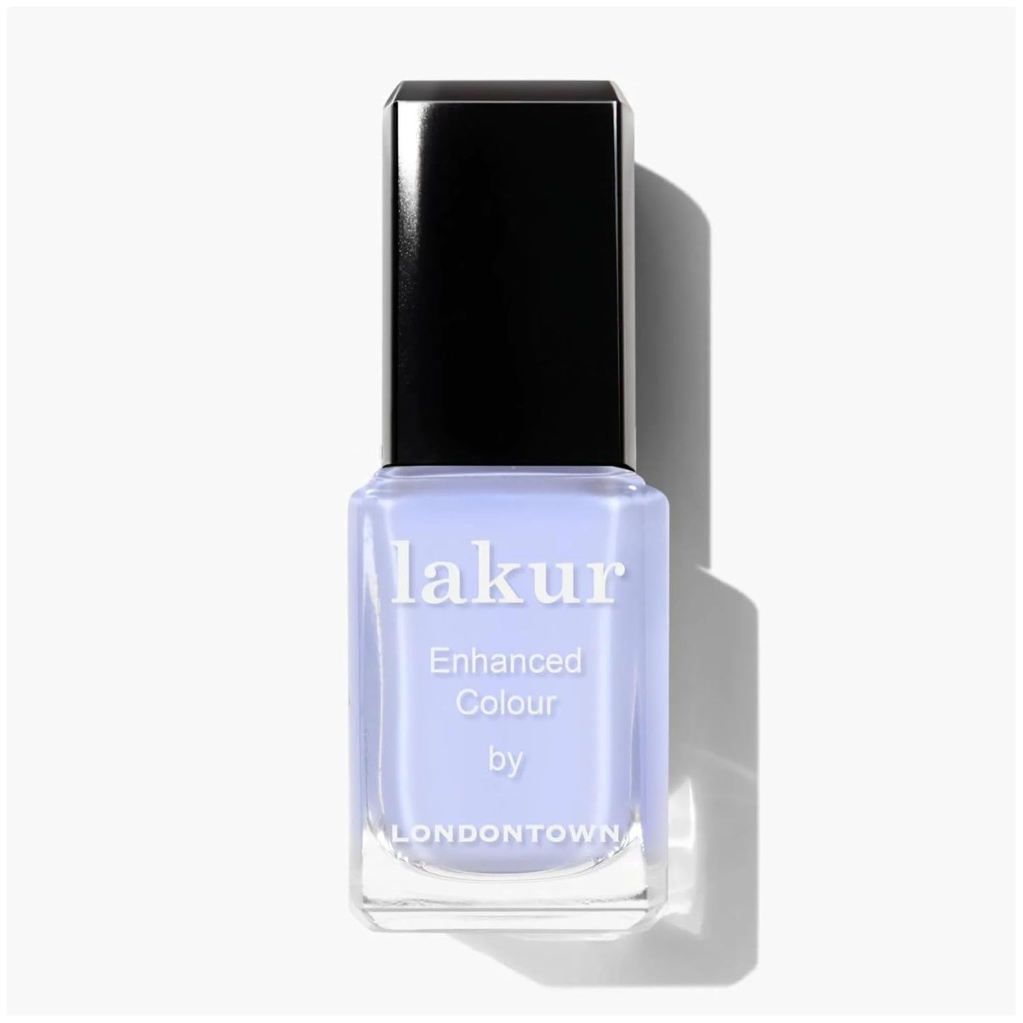 LONDONTOWN lakur Nail Polish - Chip-Resistant, Non-Toxic, Conditions & Hydrates Nails Glossy Shimmery Glittery Blue, Cloud Nine, .40 fl oz