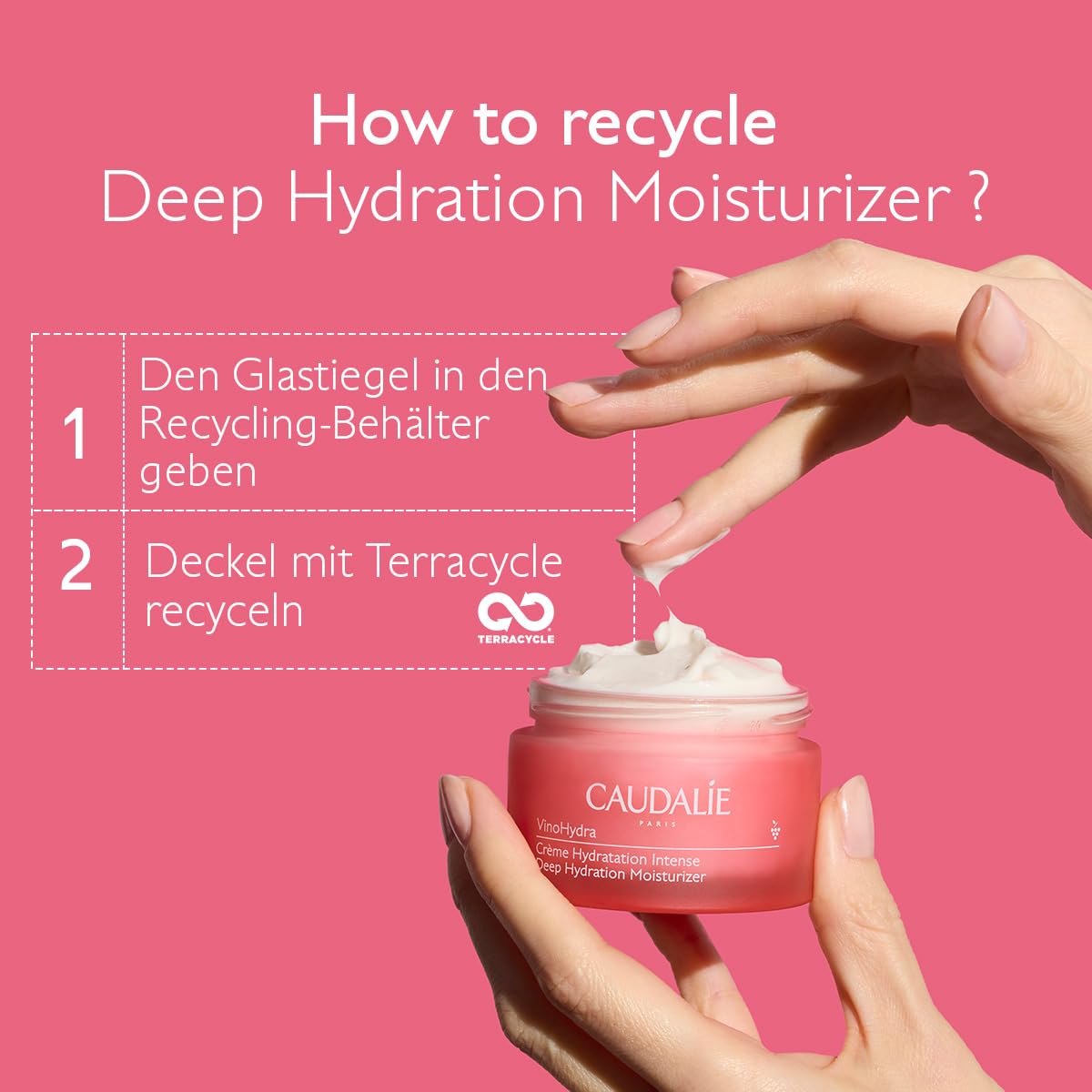 Caudalie VinoHydra Deep Hydration Moisturizer - Intense Hydration with Hyaluronic Acid & Shea Butter