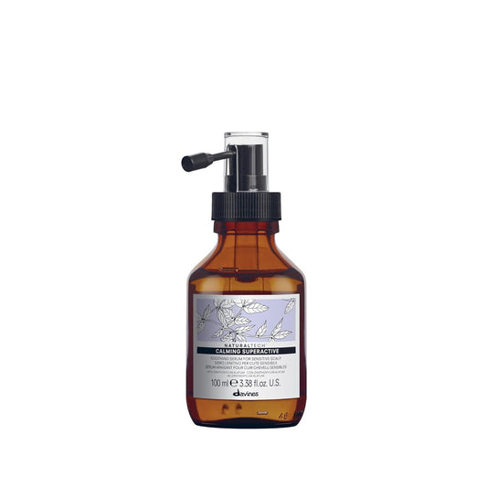 Davines Naturaltech Calming Superactive Leave-In Serum - Soothes Sensitive Scalp with Blueberry Phytoceuticals, 3.38 Fl Oz