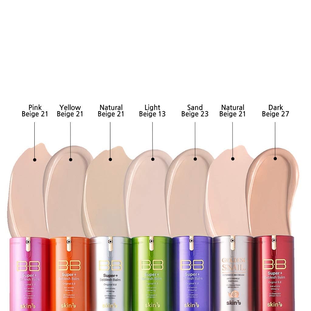 SKIN79 Gold BB Super Plus Beblesh Balm - Flawless Radiant Foundation Makeup, 40g | US Exclusive Natural 21 Color