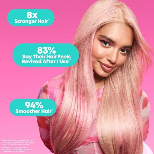 Matrix Instacure Build-A-Bond Mini Trial Kit - Repair & Strengthen Damaged Hair | Shampoo, Conditioner & Mask Set