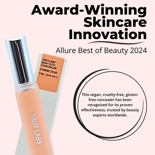 Haus Labs by Lady Gaga Triclone Skin Tech Concealer - Hydrating & De-Puffing, 22 Light Medium Peach
