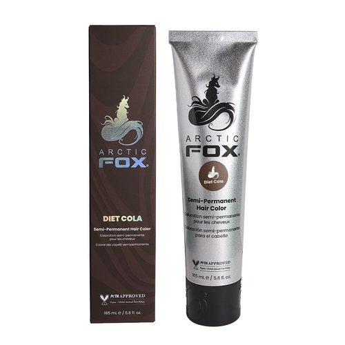 Arctic Fox Semi-Permanent Hair Dye Diet Cola - Vegan, Cruelty-Free, Ammonia-Free, Conditioning - 5.6 fl oz