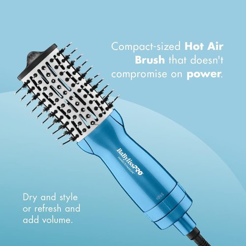 BaBylissPRO® Nano Titanium™ COMPACT TOOLS deliver full power in a compact size - deep waver, hair dryer, hot air brush, paddle brush, wand