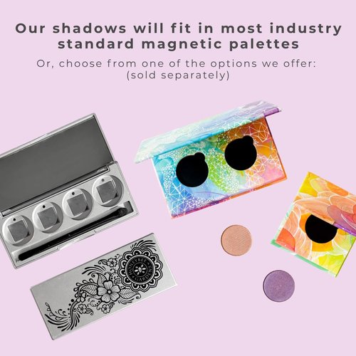 Honeybee Gardens Pressed Powder Eyeshadow Refill - Antique Matte Pale Cream Bisque, Long-Wearing Mineral Formula