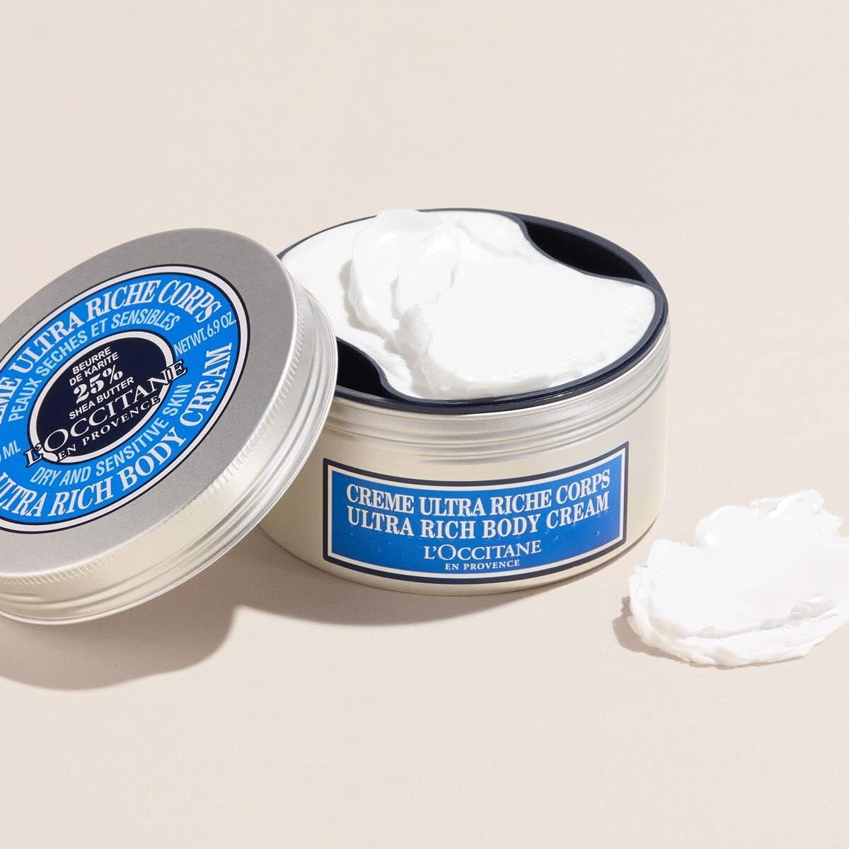 L'OCCITANE Ultra Rich Body Cream - Nourishing Shea Butter Formula | 6.90 oz (Pack of 2)