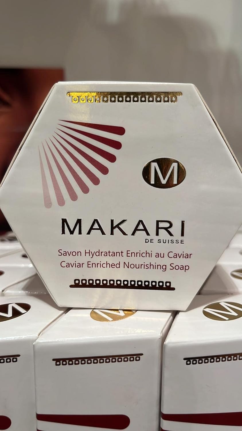 MAKARI Classic Caviar Enriched Treatment Soap 2 Pack (7 oz) | Moisturizing & Brightening Bar Soap for Face & Body | Anti-Aging Cleanser for Fine Lines & Wrinkles