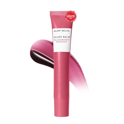 Glow Recipe Glass Balm Lip Treatment - 12Hr Hydrating Balm with Hyaluronic Acid for Smooth, Plump Lips - Sheer Berry Tint (15 ml)