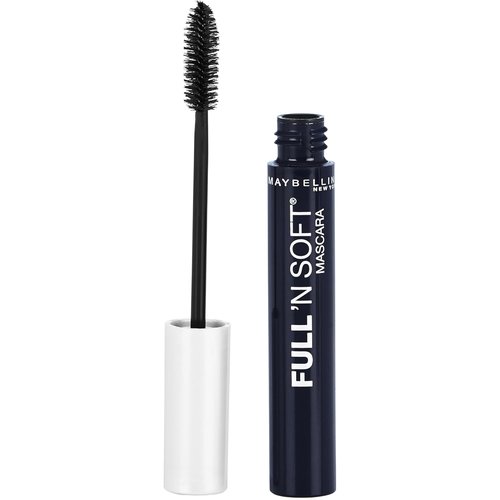 Maybelline New York Full 'N Soft Mascara - Washable, Very Black, 1 Count for Effortless Volume