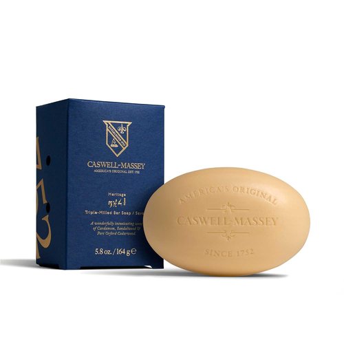 Caswell-Massey Natural Bar Soap for Men - Moisturizing Essential Oil Formula | 5.8 oz, Made in USA