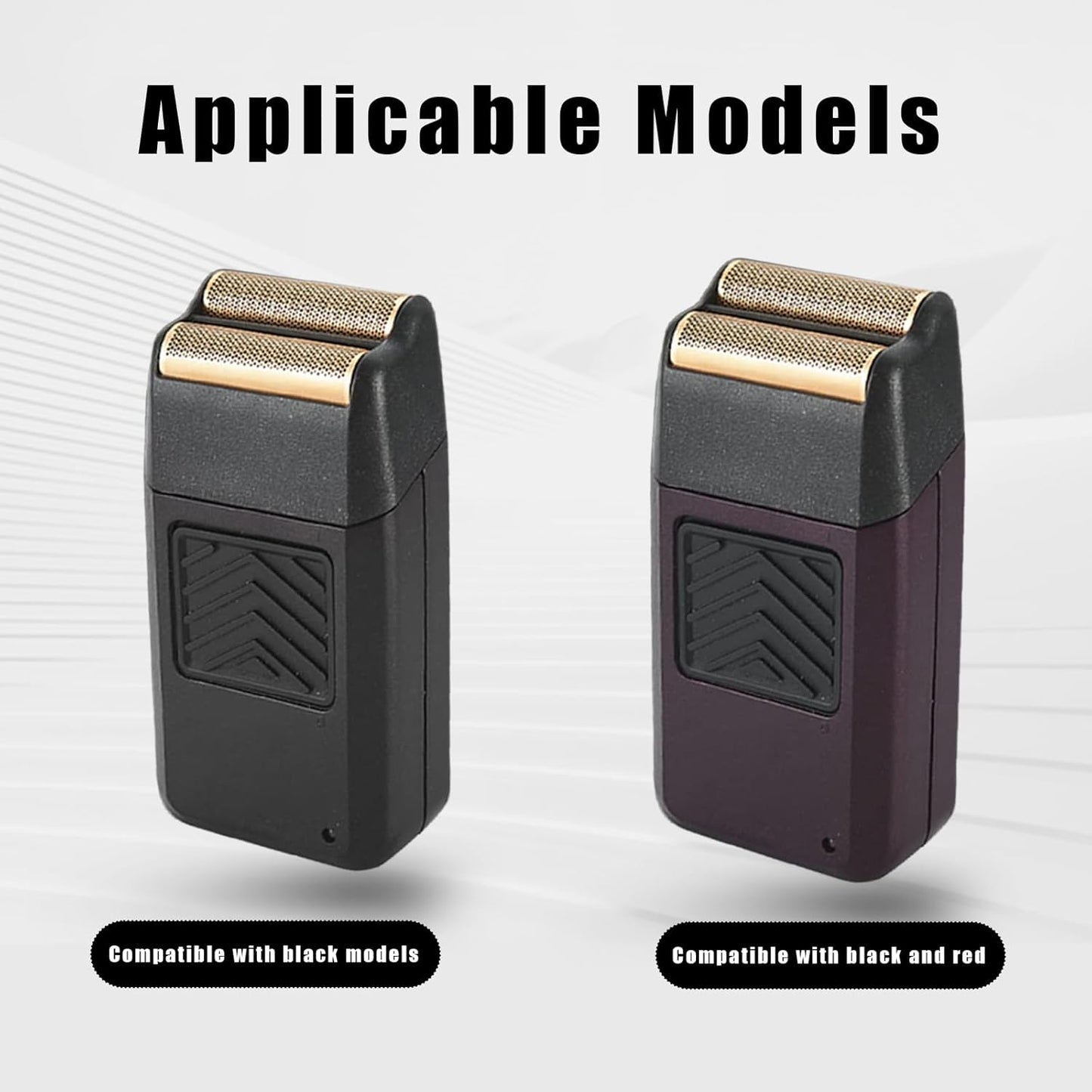 Wahl 5 Star Series Razor Replacement Heads - Foil & Bar Assembly, 4 Pack (Black)