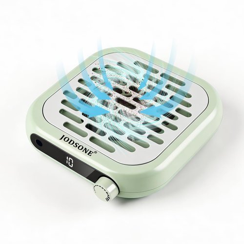 JODSONE 6000RPM Mini Nail Dust Collector Powerful Suction Portable PocketSized Nail Salon with 30 Filters Green