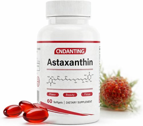 Astaxanthin 12mg Softgels - Natural Antioxidant Support for Skin & Eye Health | 60 Oil-Based Softgels