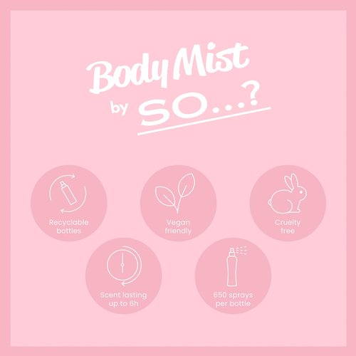 So...? Pink Grapefruit Body Mist Citrus, Fruity Body Spray for Women - Perfume for Ladies - Perfect Gifts - 3.5 oz