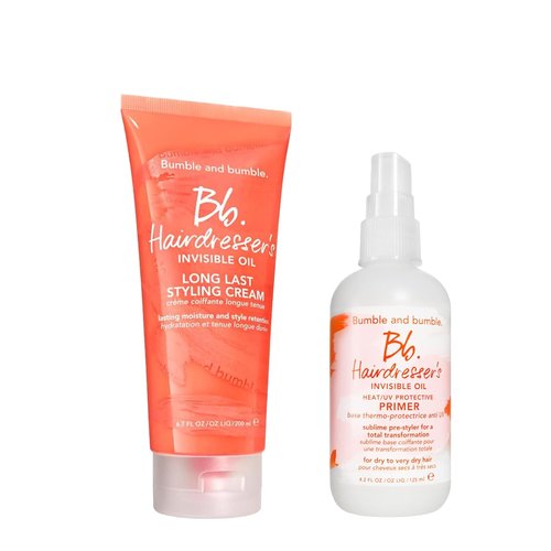 Bumble and bumble. Hairdresser's Invisible Oil Leave-In Conditioner & Styling Cream Set - Hydrating, Anti-Frizz, Color Safe | Softness & Shine for All Hair Types