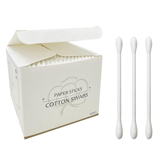 Skiennix Cotton Swabs - Double Round Cotton Buds for Beauty & Personal Care | 1000 Count