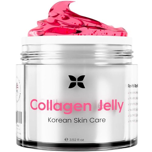 REVO Collagen Jelly - Korean Anti-Aging Formula with Hydrolyzed Collagen & Vitamin C | 3.52 Fl Oz for Glass Glow Skin