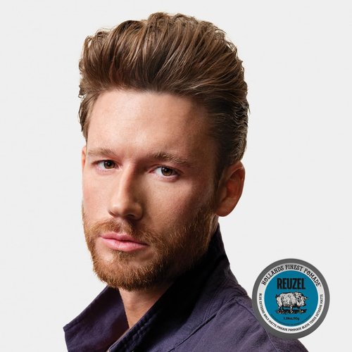 Reuzel Blue Extreme Hold Matte Pomade - Water Soluble Styling for All Hair Types | 3.38 oz