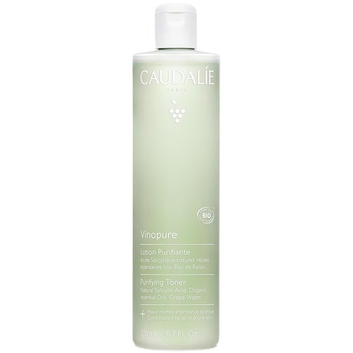 Caudalie Vinopure Pore Minimizing Toner - Natural Salicylic Acid Formula | 6.7 Ounce