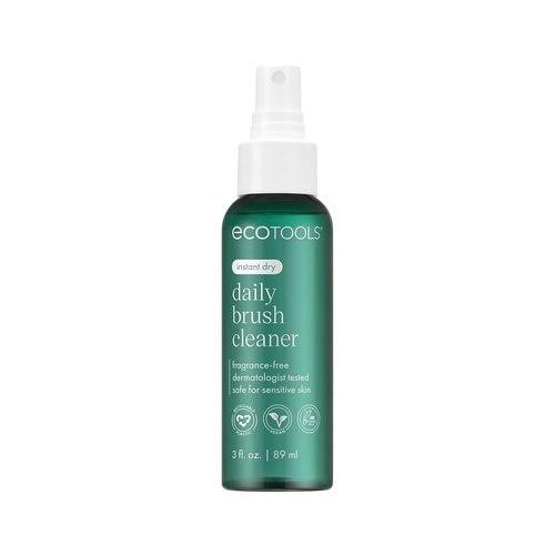 EcoTools Makeup Brush Cleanser Spray - Quick Drying, Fragrance-Free, Travel Size | 3 fl oz./89 ml, Vegan & Cruelty-Free