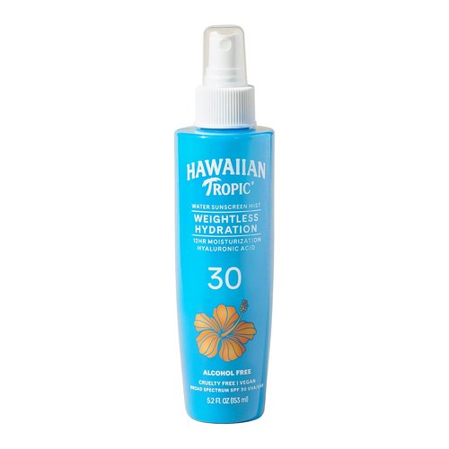Hawaiian Tropic Weightless Hydration Water Mist SPF 30 - Non-Aerosol Body Spray, 5.2 Fl Oz