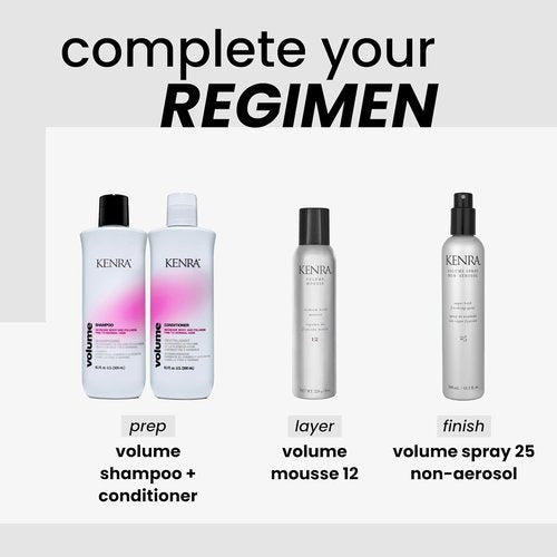 Kenra Volume Spray Non-Aerosol 25 - Super Hold Finishing Spray | Humidity Resistant & Flake-Free | For All Hair Types
