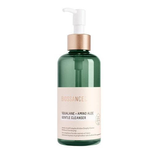 Biossance Squalane + Amino Aloe Face Wash - Hydrating Foaming Cleanser for All Skin Types | Removes Makeup & Deeply Cleans Pores