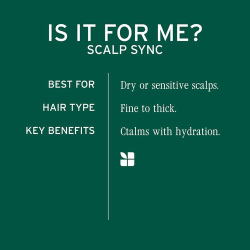 Biolage Scalp Sync Calming Shampoo - Hydrating Formula for Dry, Sensitive Scalps | Vegan & Paraben-Free