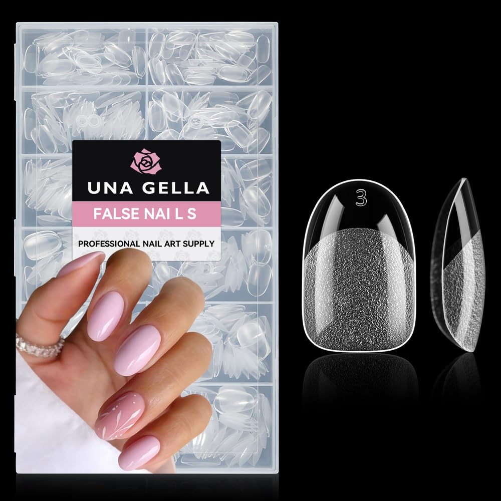 UNA GELLA Gel Nail Glue, Solid Nails Gl ue Gel 40g Lamp Curing Needed Soak Off G LUE Strong Nail G LUE G el for Acrylic Fake Nails Tips Extension Press On Nails for Gelly Tips