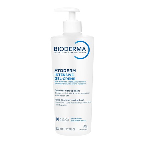 Bioderma Atoderm Intensive Gel-Cream - Soothing Body Moisturizer for Dry Skin | 24-Hour Hydration, 16.9 Fl Oz