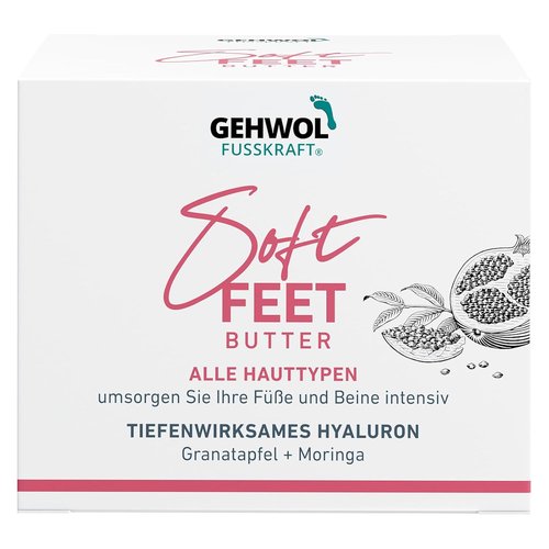 GEHWOL Soft Feet Butter - Nourishing Pomegranate & Moringa Formula | 3.5 oz (100 ml)