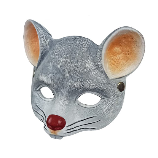 NOLITOY Rat Mask Rat Head Masks Animal Masks for Halloween Costume Party Props Light Grey