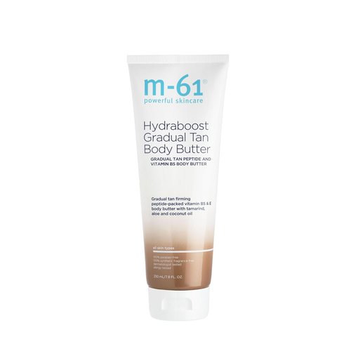 M-61 Hydraboost Gradual Tan Body Butter - Unscented, Hydrating & Firming Lotion for Streak-Free Glow | 7.8 Fl Oz